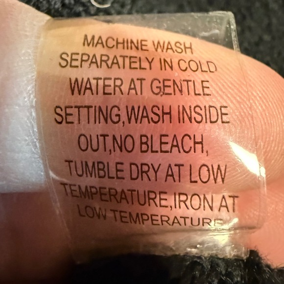 Black Faux Fur Rosette Trim Cardigan Sweater Gaby & Eden Size L - Picture 11 of 11